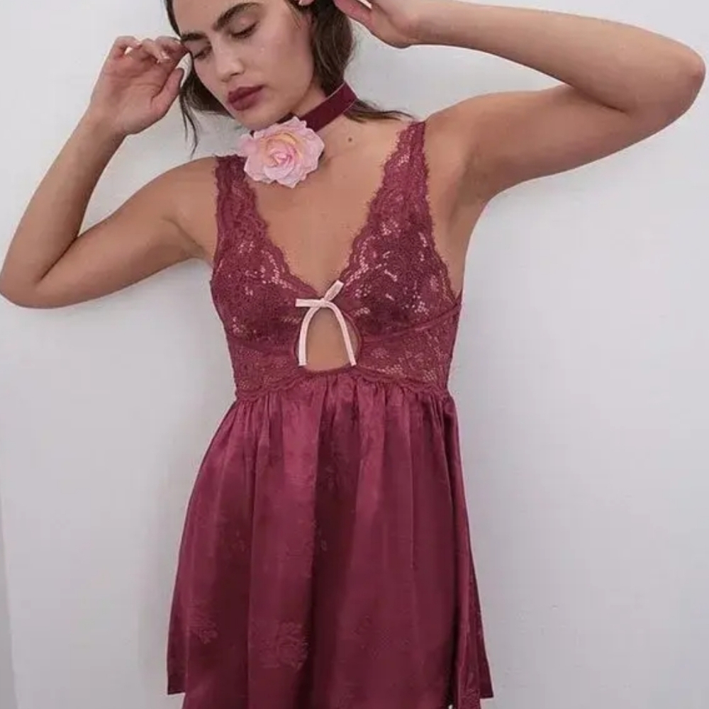🍋For Love and Lemons Noelle Slip Dress